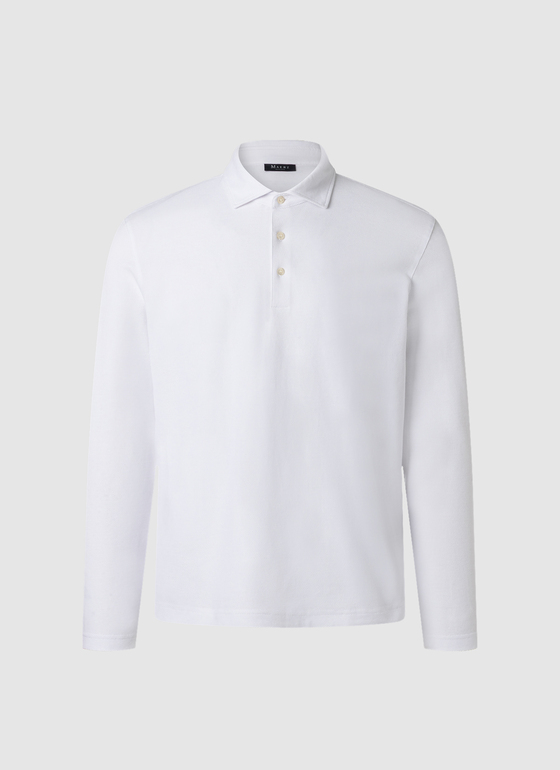 Poloshirt Pure White Frontansicht