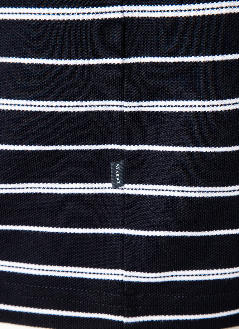 Poloshirt, Knopf 1/2 Arm, Navy Detailansicht 1