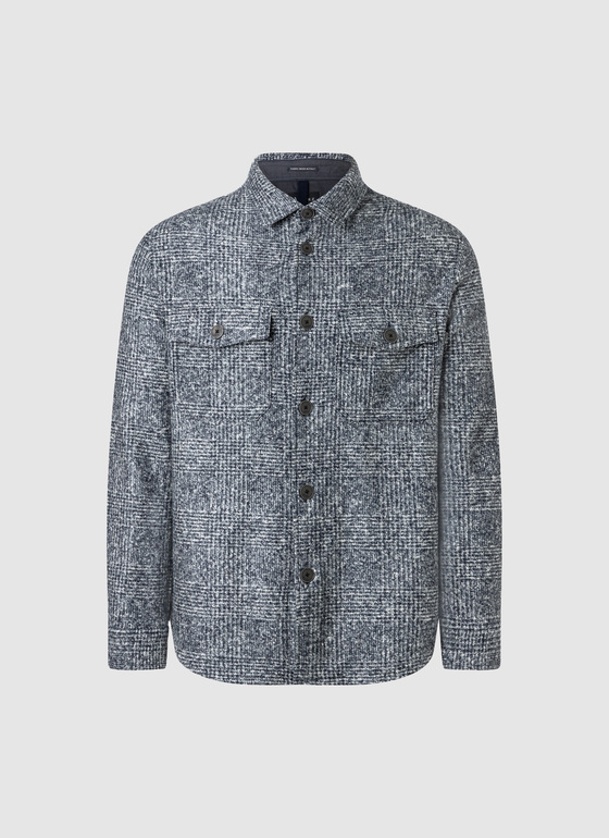 Jacke Web Navy Frontansicht