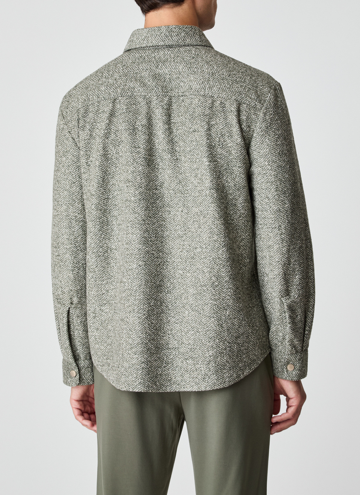 Jacke Wirk, Foggy Teal Rückansicht