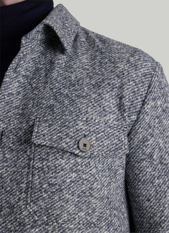 Overshirt Navy Frontansicht