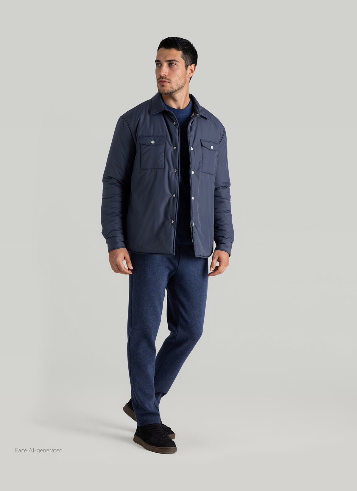Jacke Web, Navy Detailansicht 2