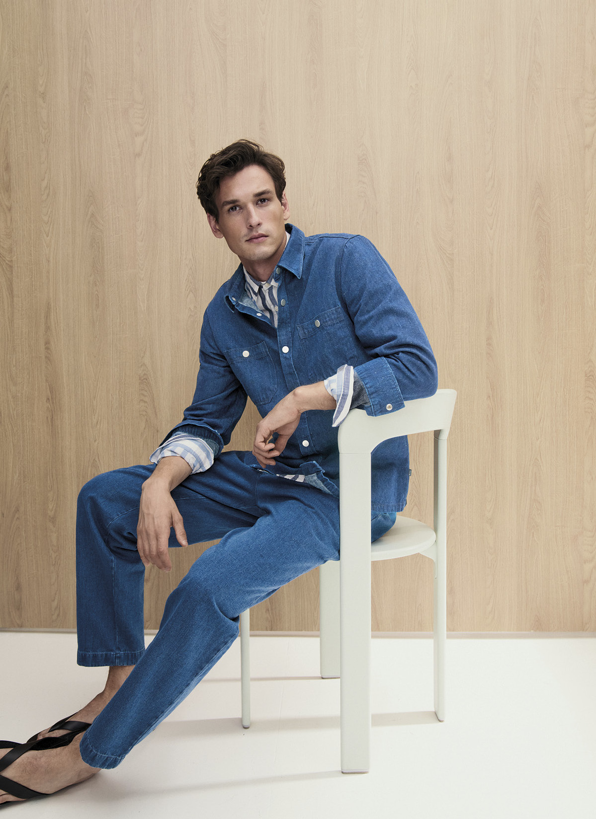 Jacke Web, Dawn Blue Frontansicht