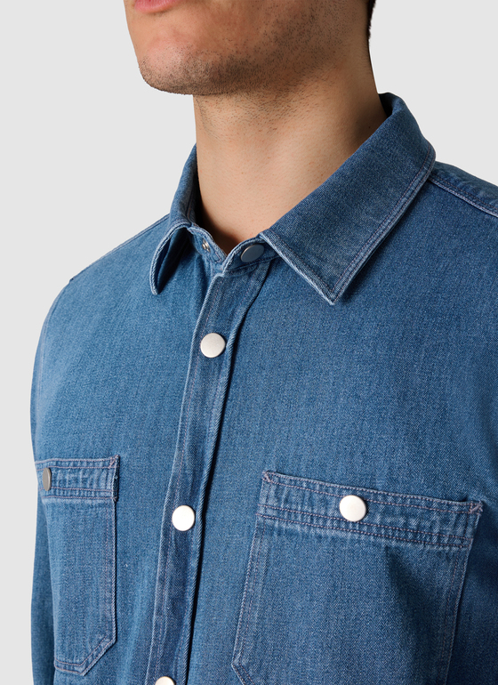 Jacke Web Dawn Blue Frontansicht