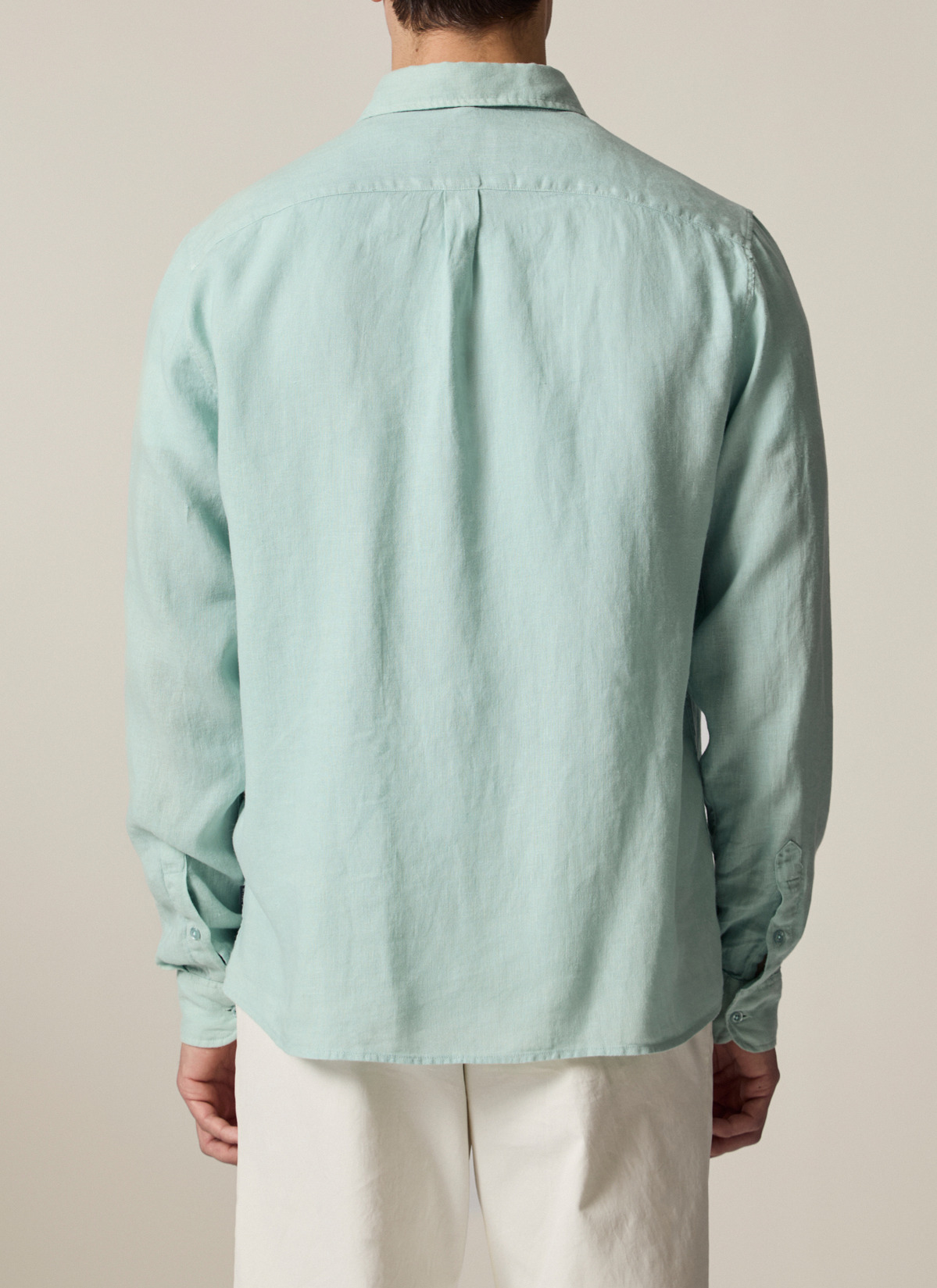 Hemd 1/1 Arm, Iced Mint Rückansicht