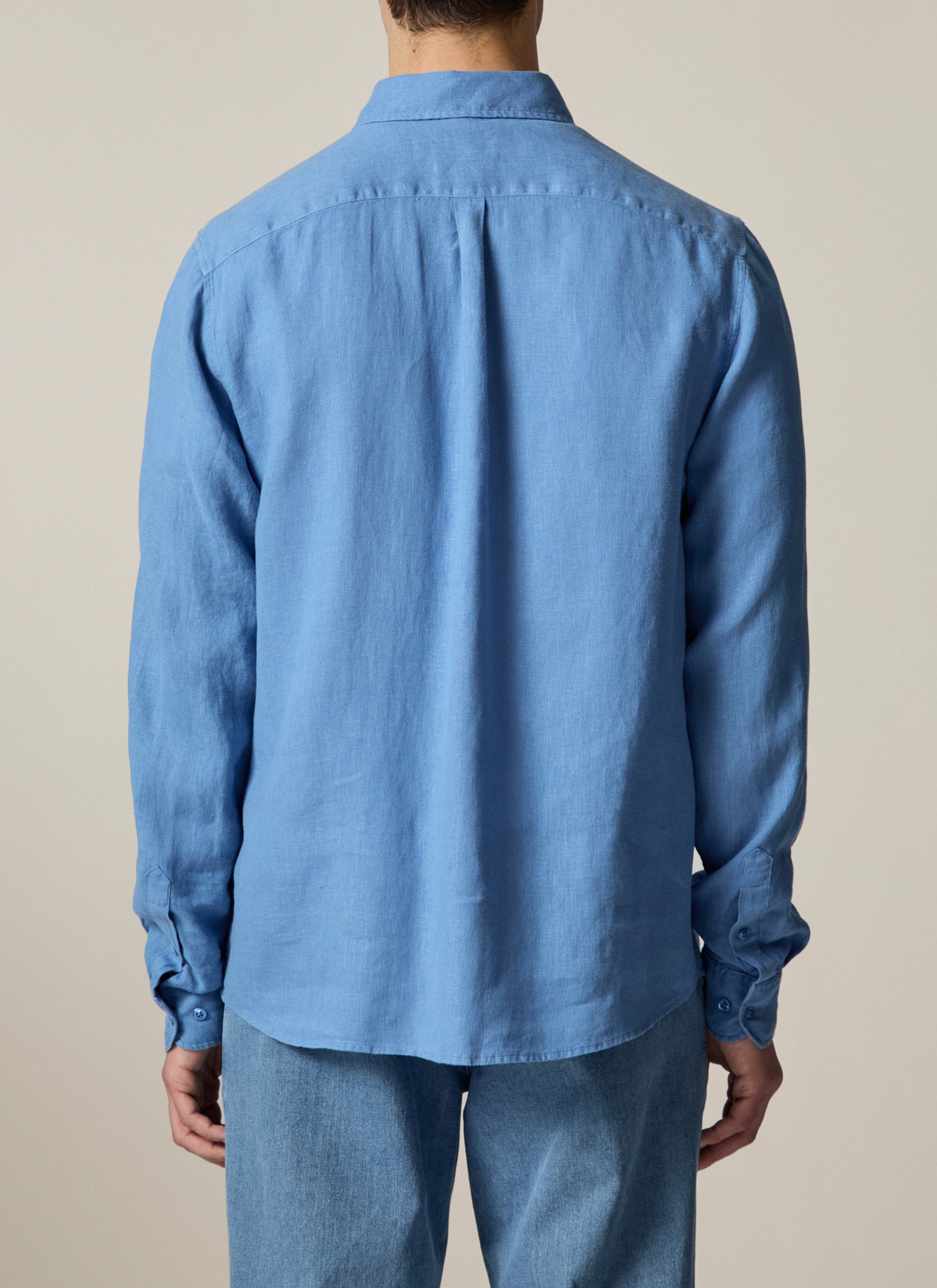 Hemd 1/1 Arm, Shades of Blue Rückansicht