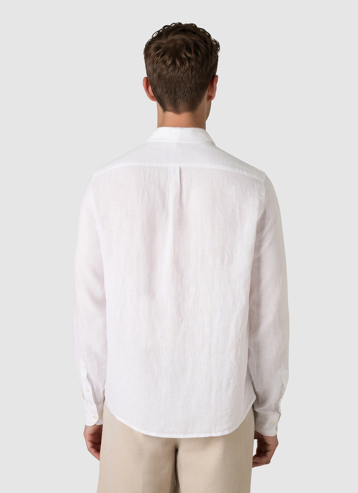 Hemd 1/1 Arm, Pure White Rückansicht