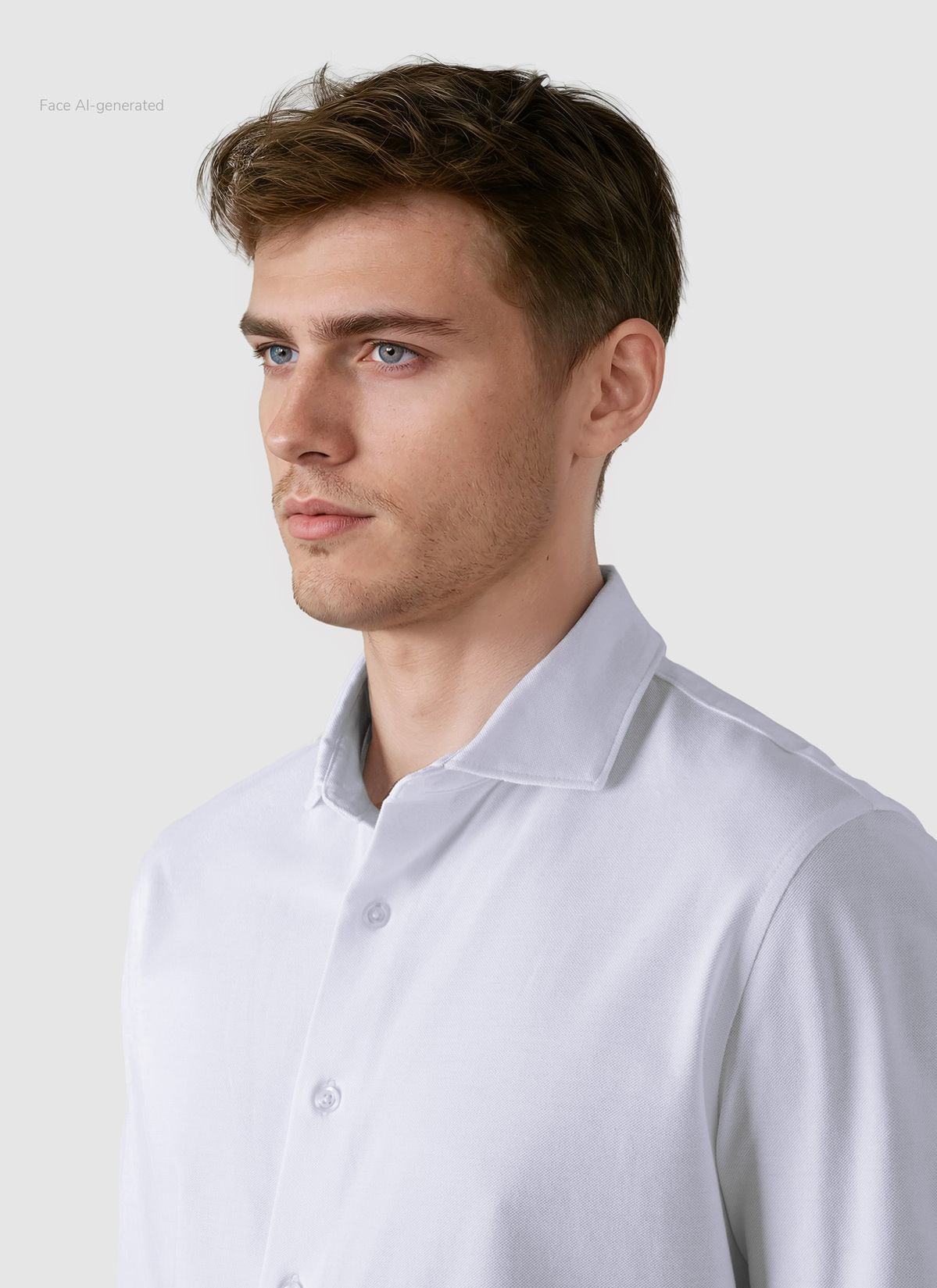 Hemd 1/1 Arm, Pure White Detailansicht 1