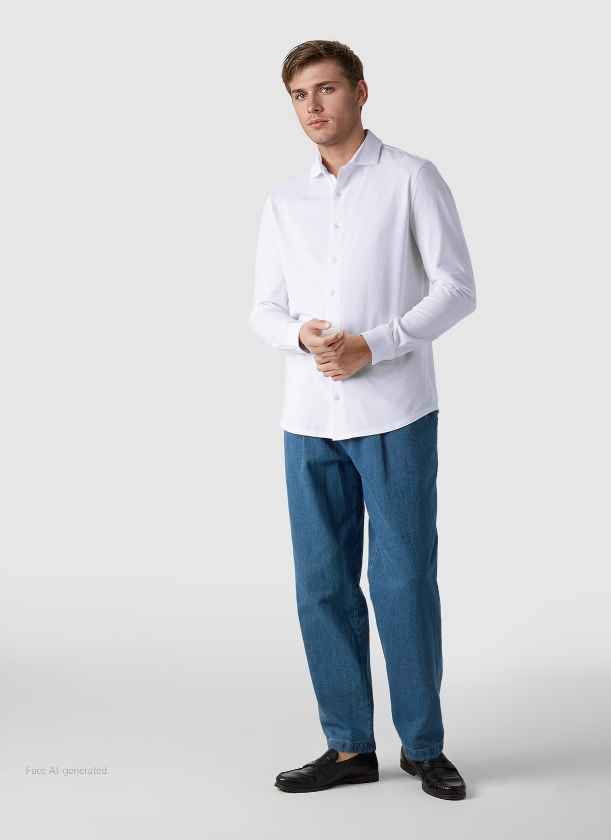 Hemd 1/1 Arm, Pure White Detailansicht 2