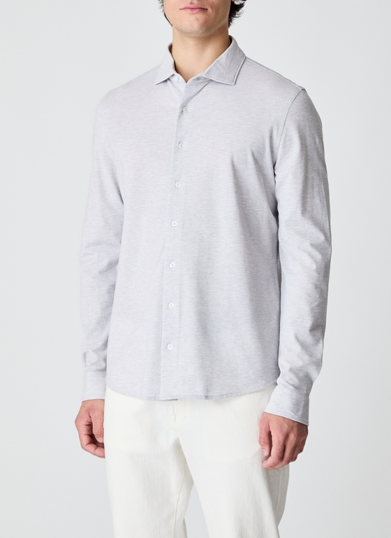 Hemd 1/1 Arm Mercury Grey Frontansicht