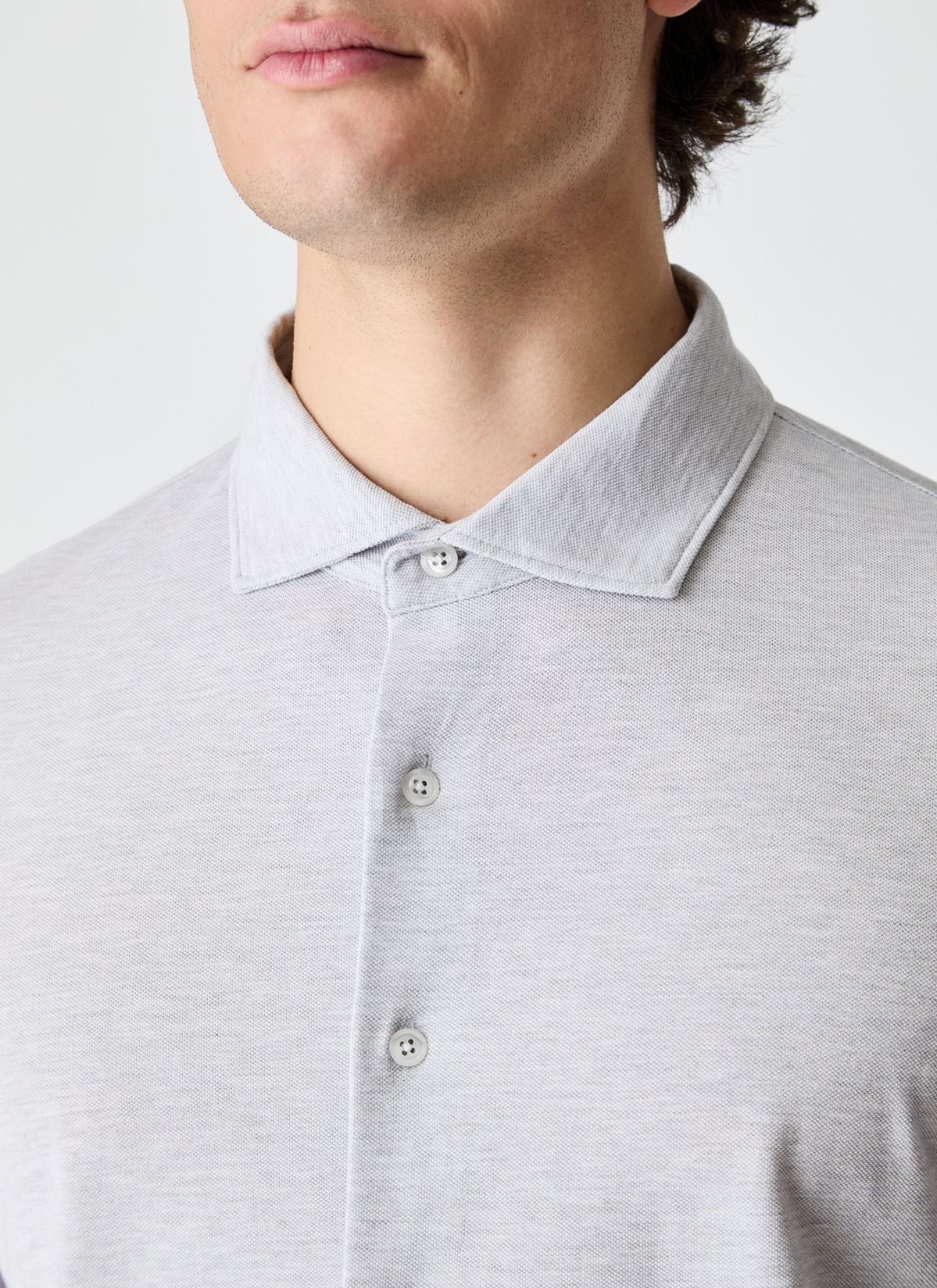 Hemd 1/1 Arm, Mercury Grey Detailansicht 2
