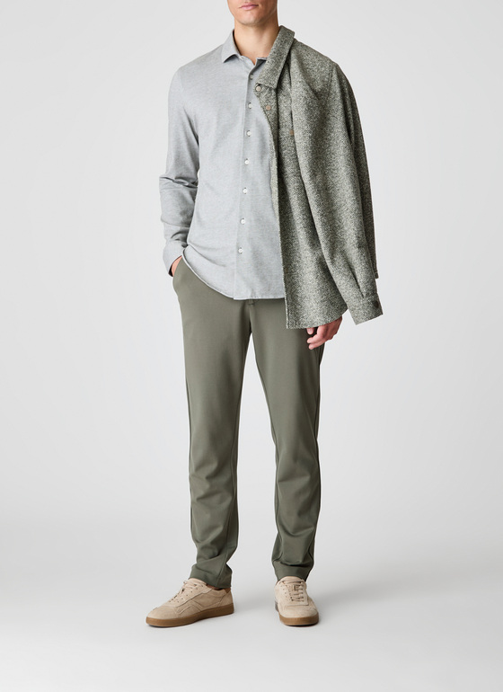 Hemd 1/1 Arm Foggy Teal Frontansicht