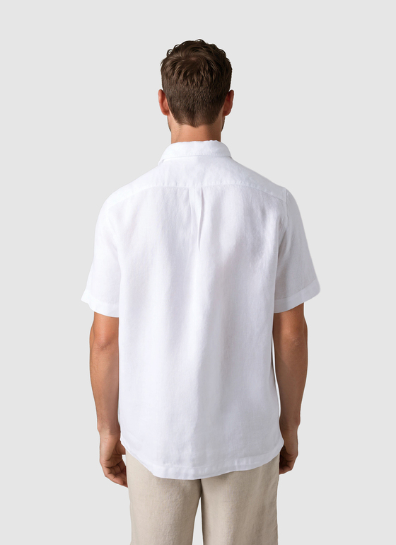 Hemd 1/2 Arm Pure White Frontansicht