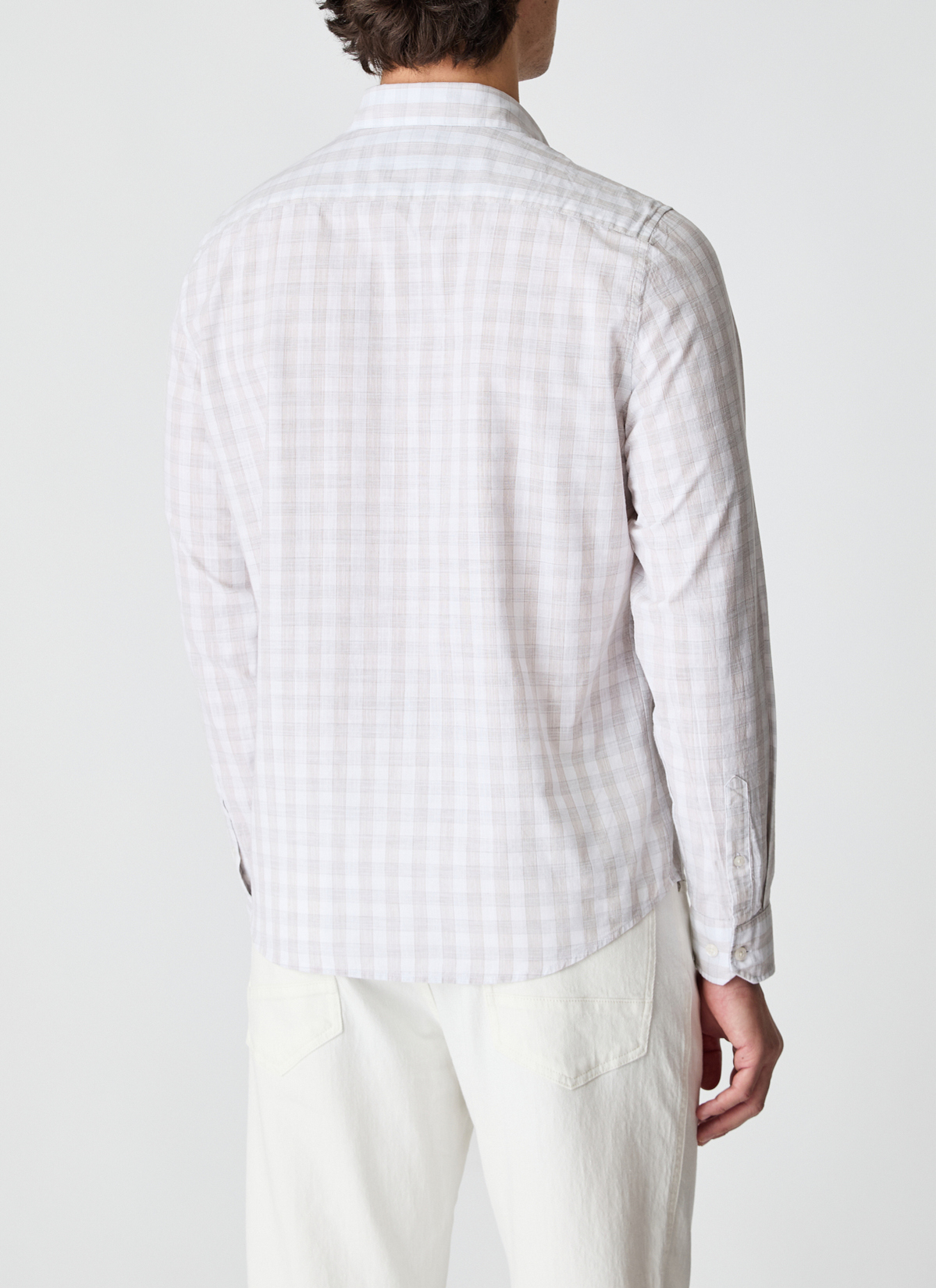 Hemd 1/1 Arm, Iced Latte Rückansicht