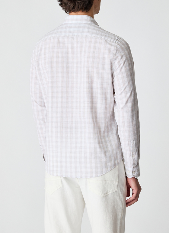 Hemd 1/1 Arm Iced Latte Frontansicht