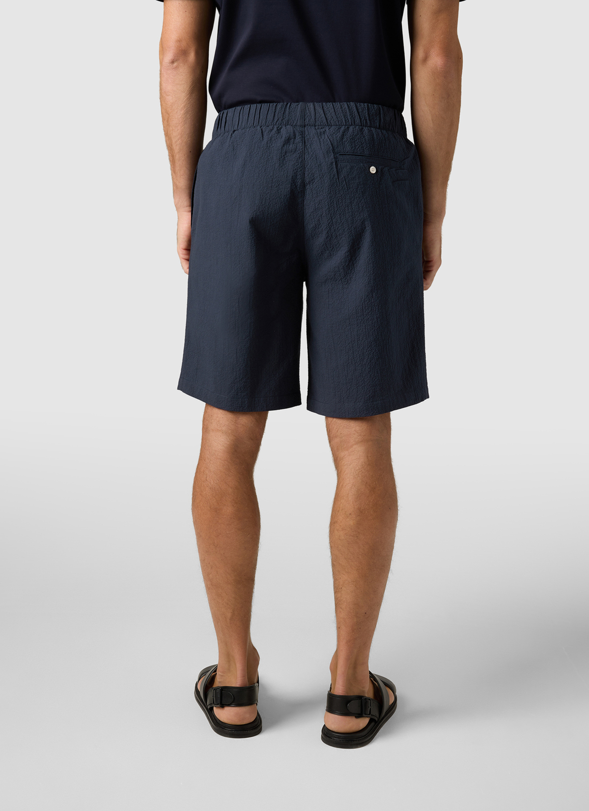 Shorts, Navy Rückansicht