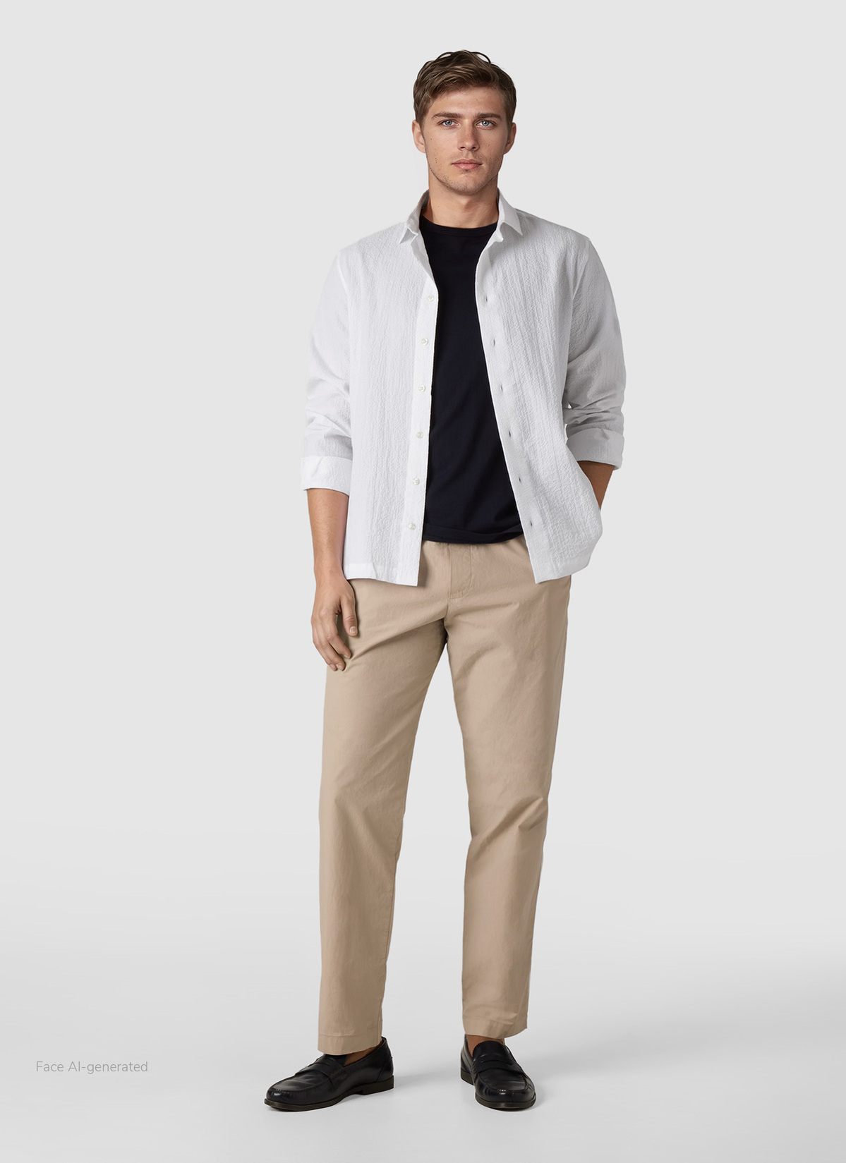 Hemd 1/1 Arm, Pure White Detailansicht 2