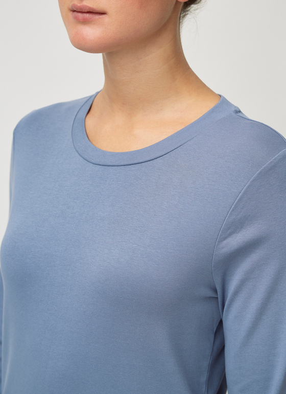 Longsleeve 1/1 Arm Whale Blue Frontansicht