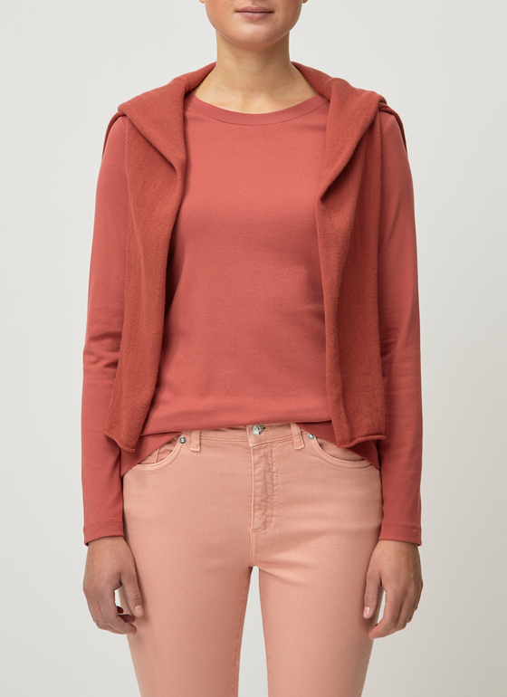 Longsleeve 1/1 Arm Carmine Red Frontansicht