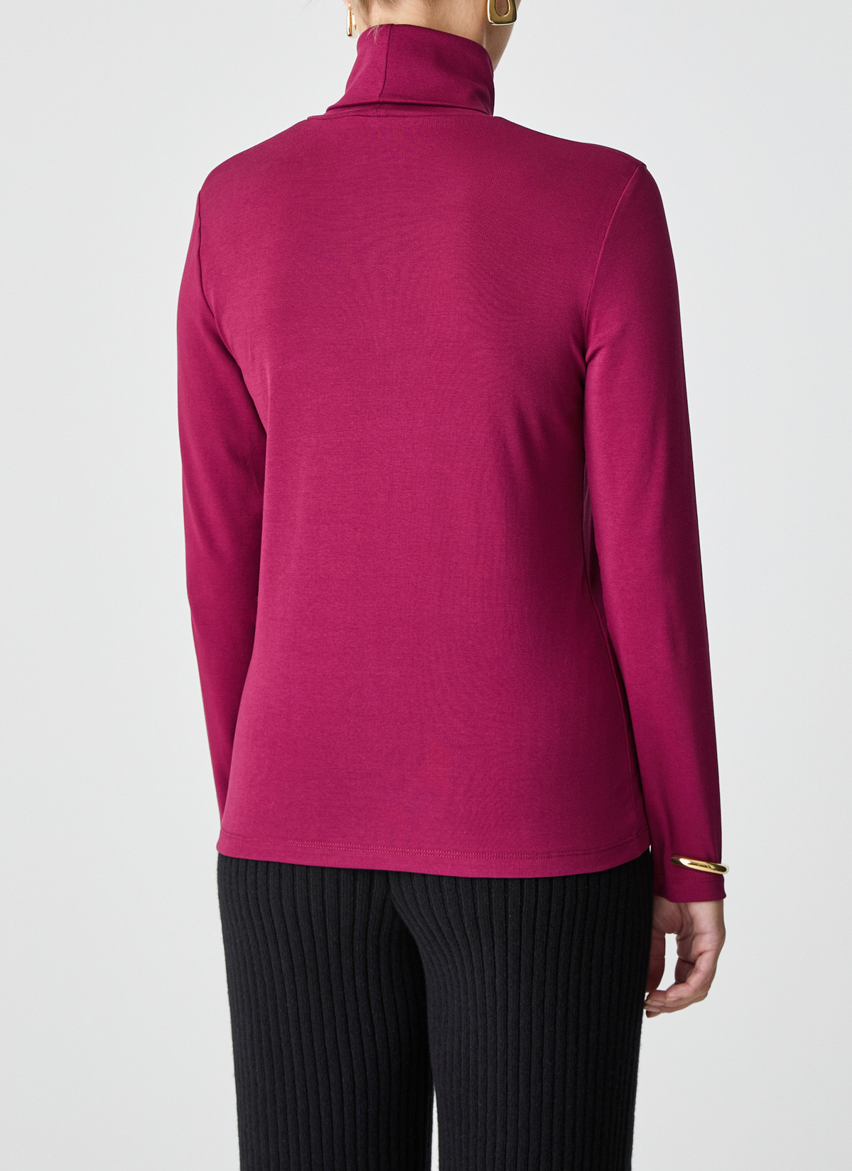 Bluse 1/1 Arm, Bordeaux Rückansicht
