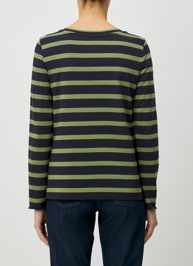 Longsleeve 1/1 Arm, Navy Rückansicht