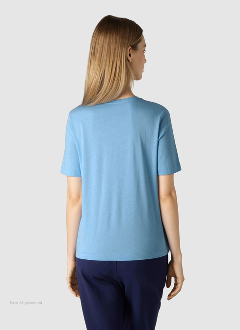 Rundhals T-Shirt width=