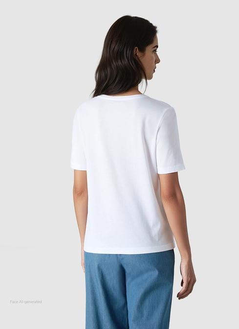 Rundhals T-Shirt width=