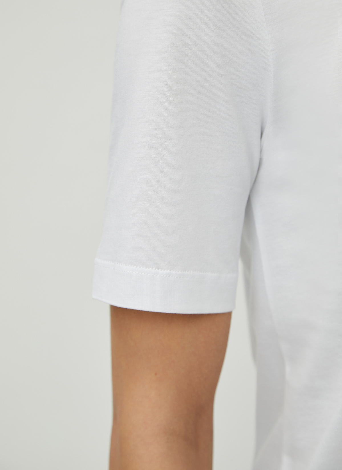 Sweat Jacke, Pure White Detailansicht 2