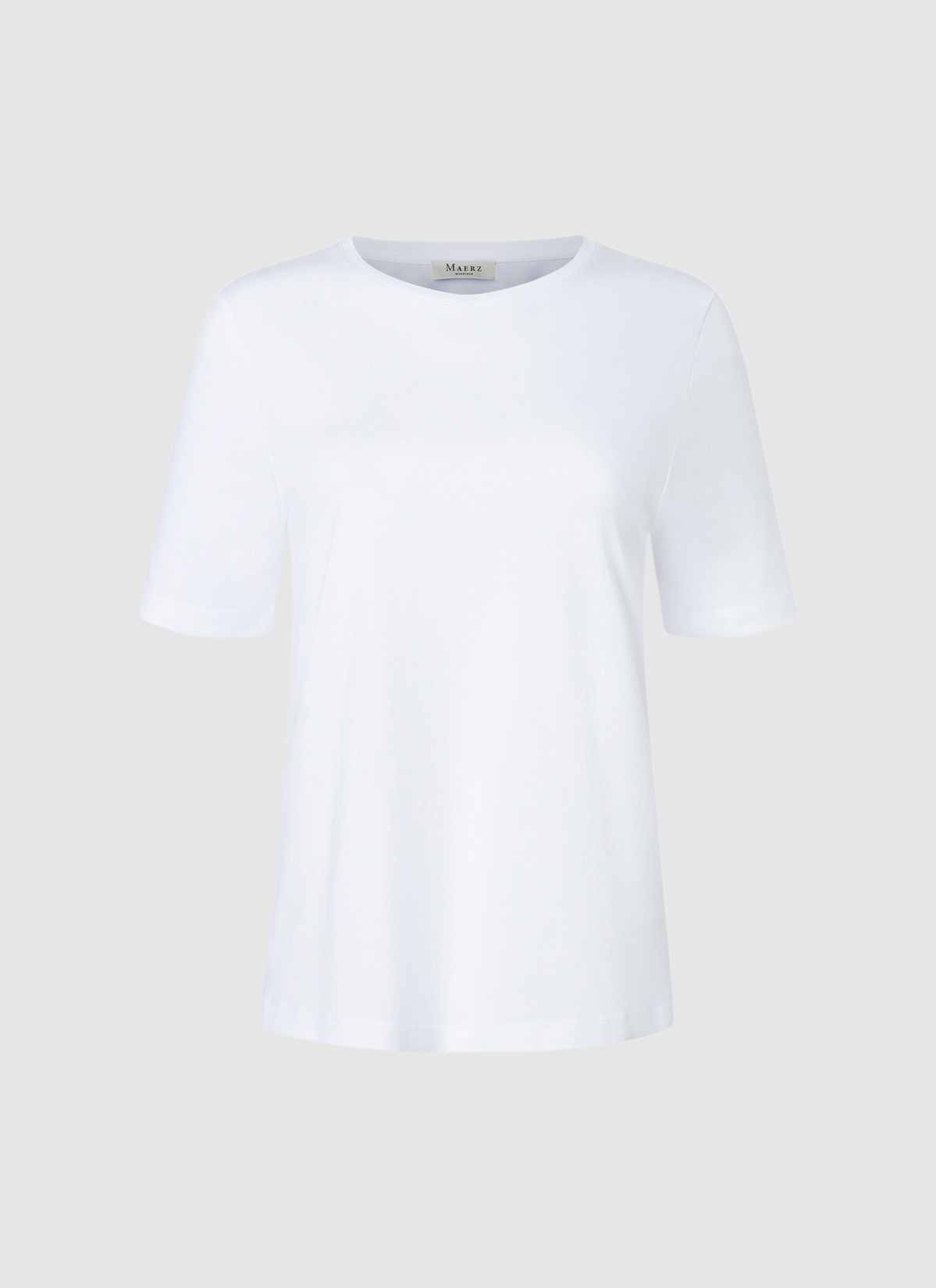 Rundhals T-Shirt, Pure White 