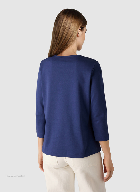 T-Shirt Rundhals 1/2 Arm width=