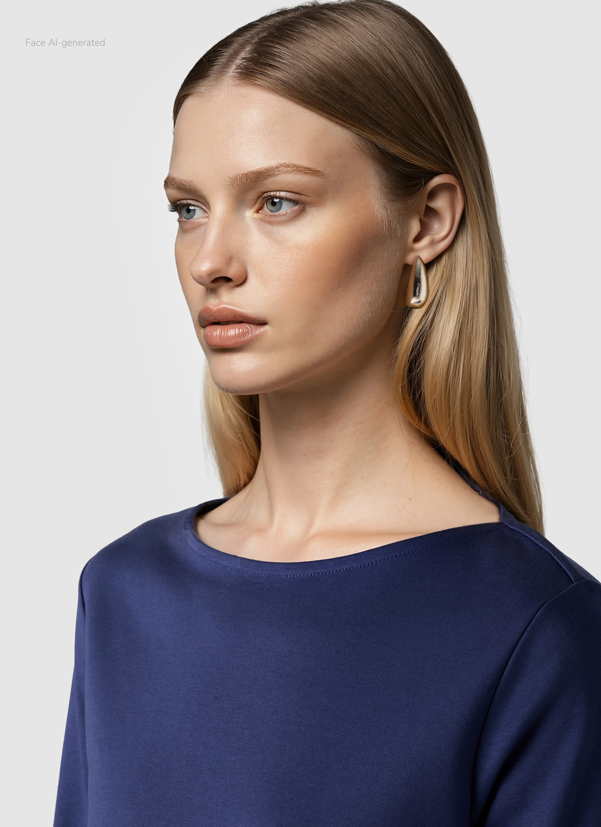 T-Shirt Rundhals 1/2 Arm, Midnight Sail Detailansicht 1