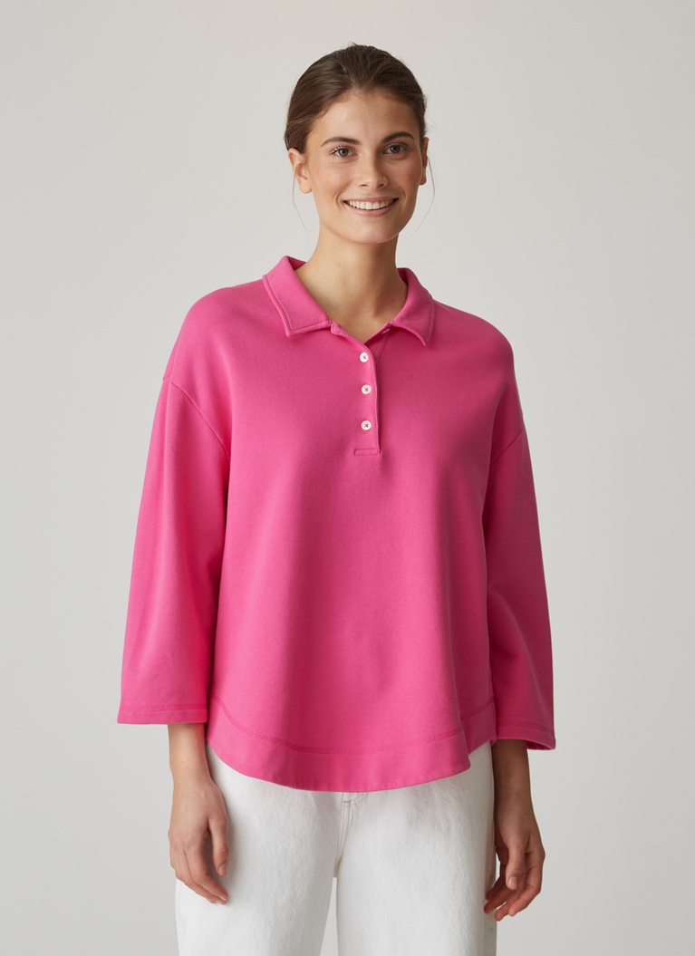Poloshirt, Flush Pink Frontansicht