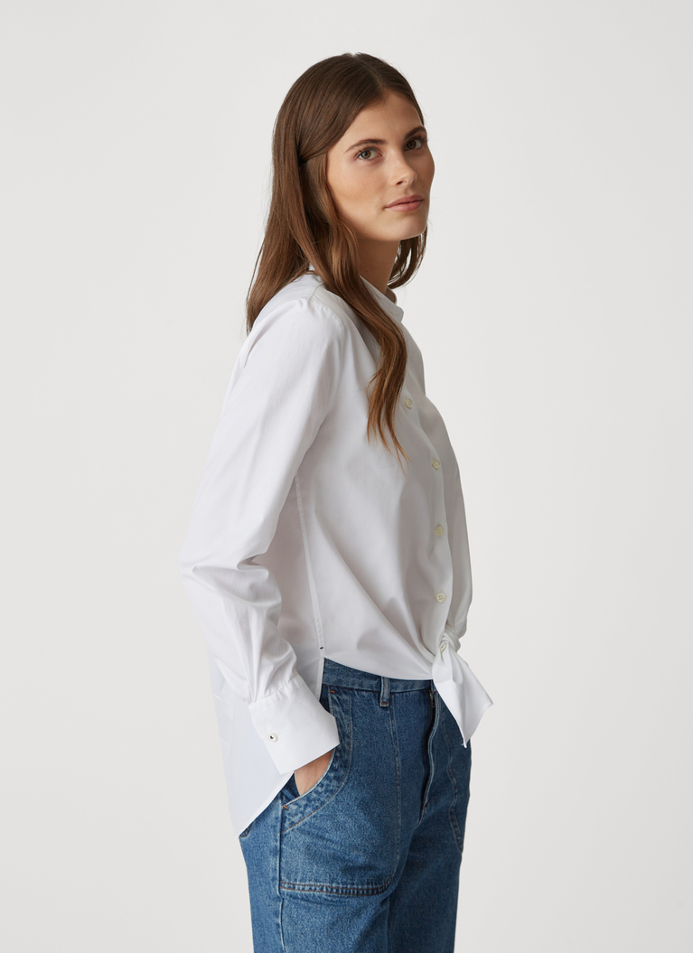 Bluse 1/1 Arm, Pure White Frontansicht