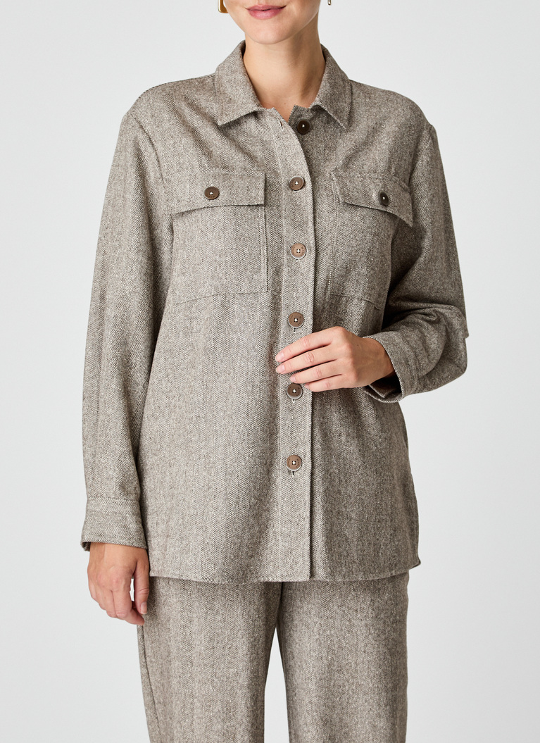 OvershirtDark Espresso Frontansicht