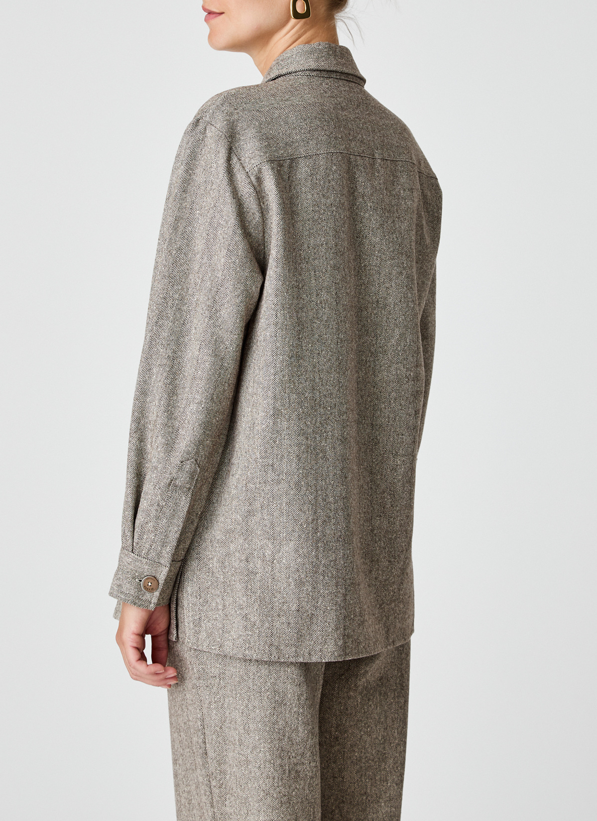 Overshirt, Dark Espresso Rückansicht
