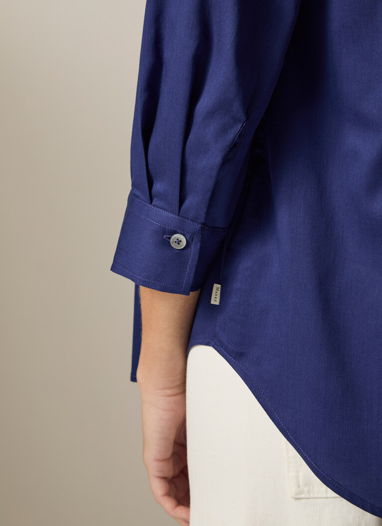 Bluse 1/1 Arm, Mystic Blue Detailansicht 2