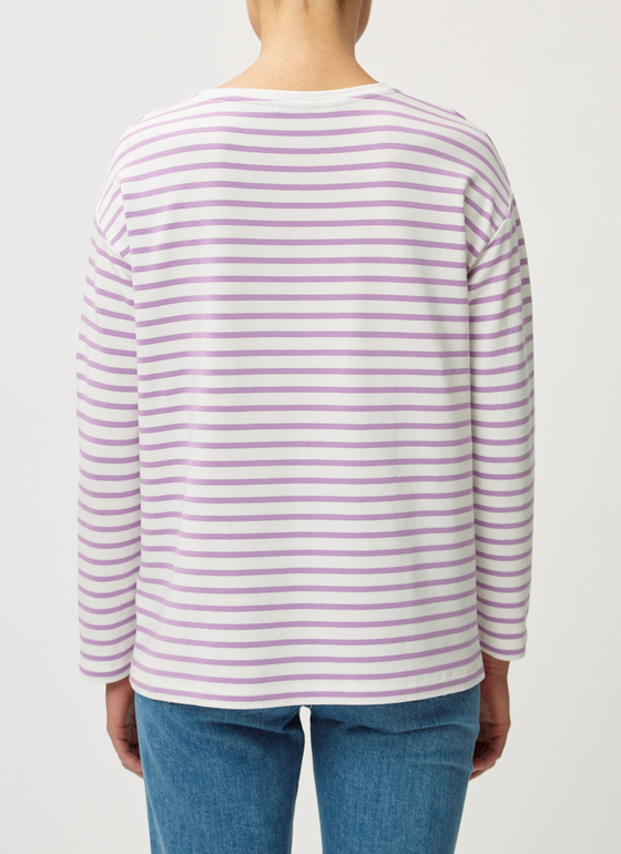 Sweatshirt Purple Cream Frontansicht