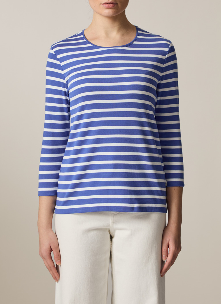 Shirt Rundhals 3/4 Arm, Nautical Blue Detailansicht 1