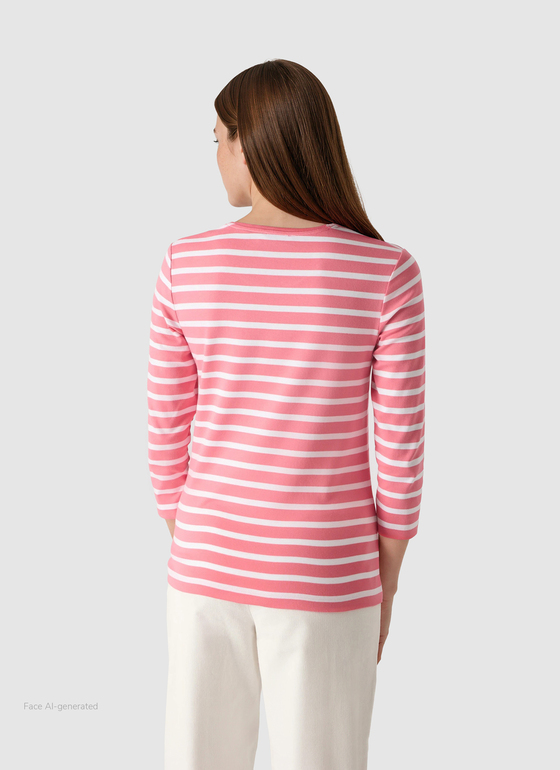 Shirt Rundhals 3/4 Arm Desert Rose Frontansicht