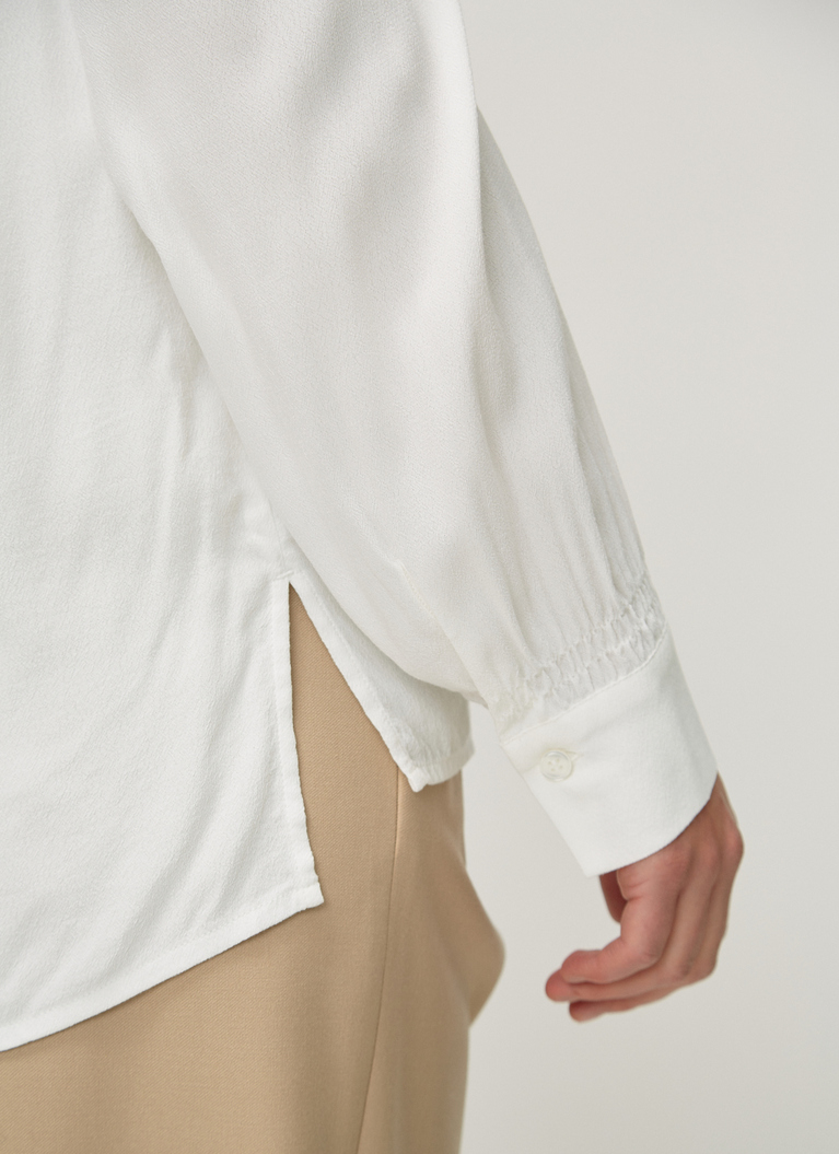 Bluse 1/1 Arm, New White Detailansicht 2