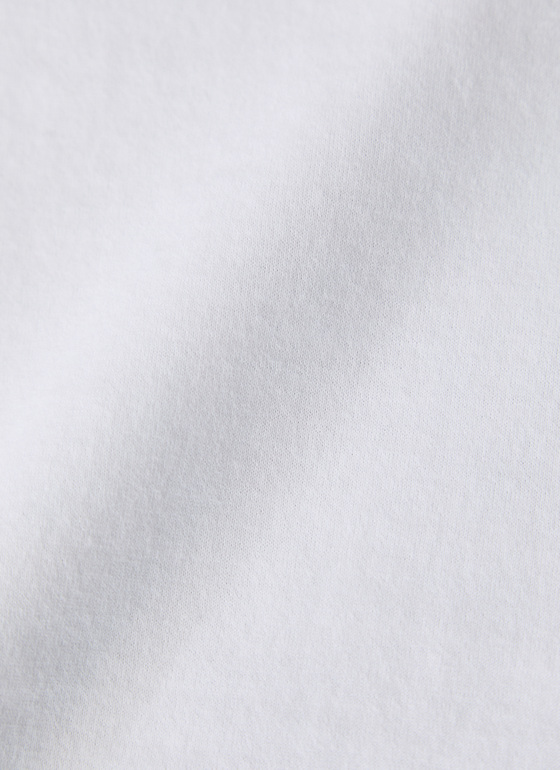 Longsleeve Rundhals 3/4 Arm Pure White Frontansicht