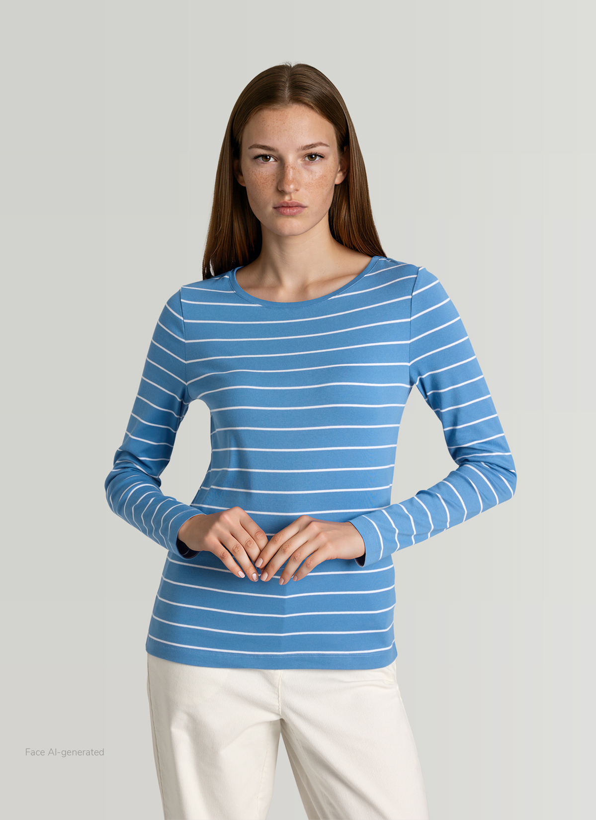 Longsleeve 1/1 Arm, Dutch Blue Frontansicht