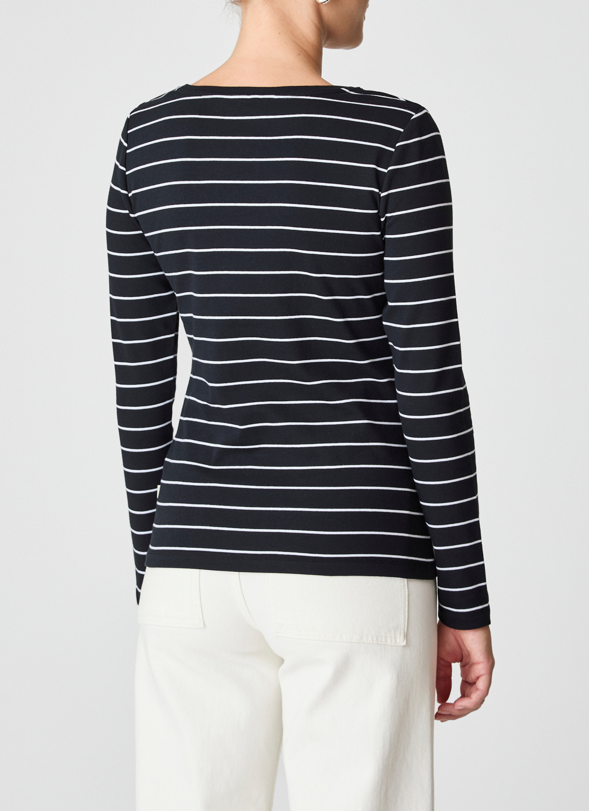 Longsleeve 1/1 Arm, Black Rückansicht
