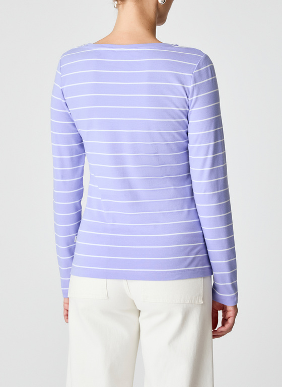 Longsleeve 1/1 Arm Frosted Lavender Frontansicht
