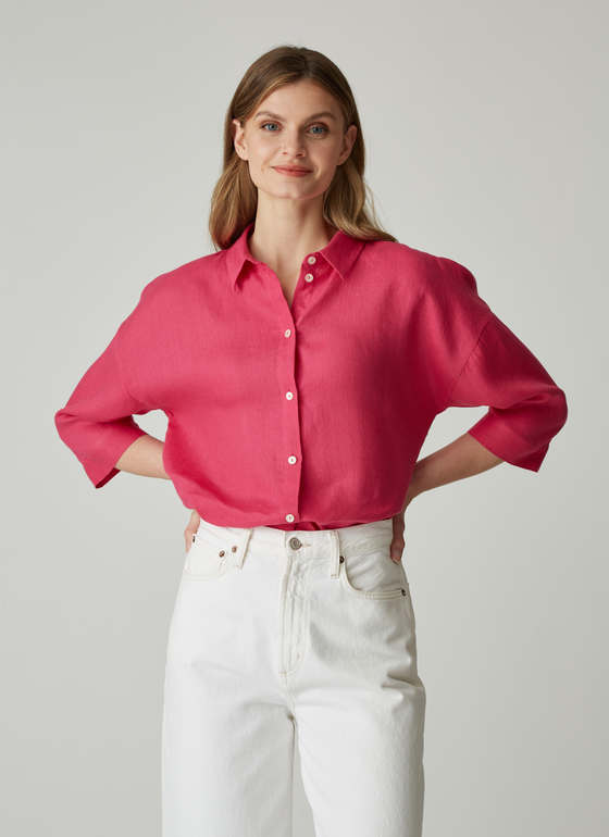 Bluse 1/1 Arm Flush Pink Frontansicht