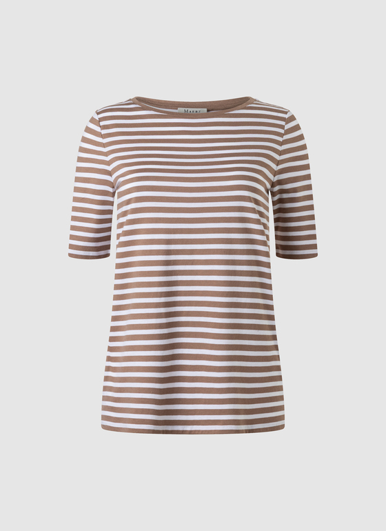 T-Shirt Rundhals 1/2 Arm Nougat Frontansicht