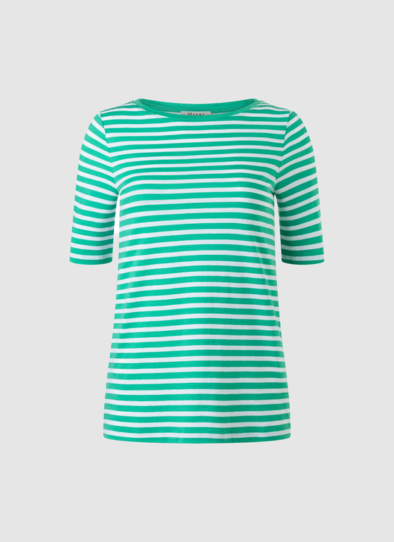 T-Shirt Rundhals 1/2 Arm Jade Green Frontansicht