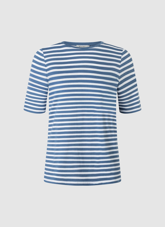 T-Shirt Rundhals 1/2 Arm Blue Horizon Frontansicht