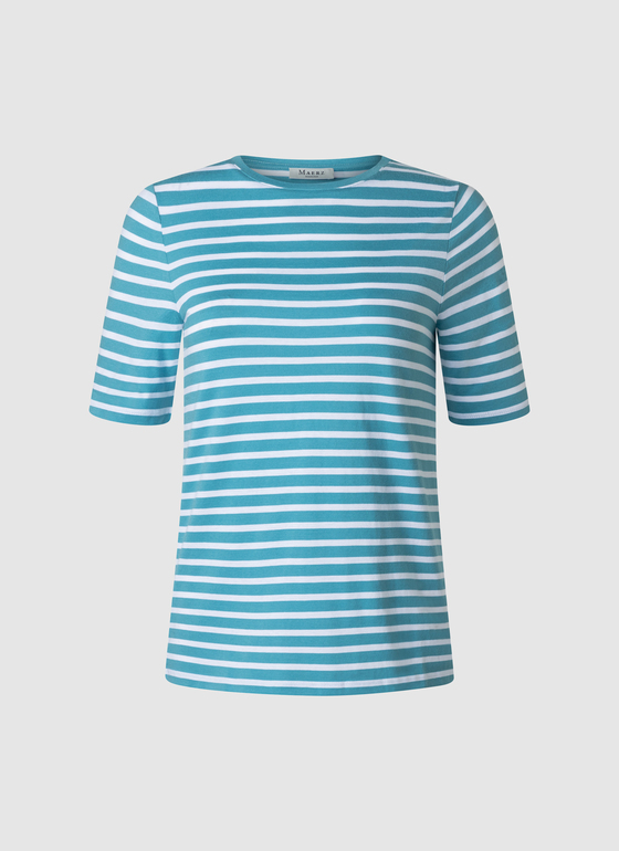 T-Shirt Rundhals 1/2 Arm Delphinium Blue Frontansicht