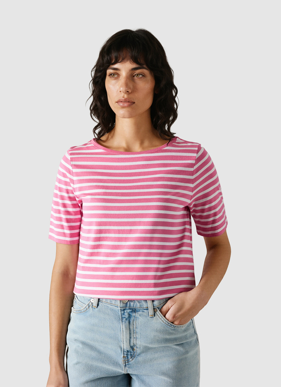 T-Shirt Rundhals 1/2 Arm Chateau Rose Frontansicht